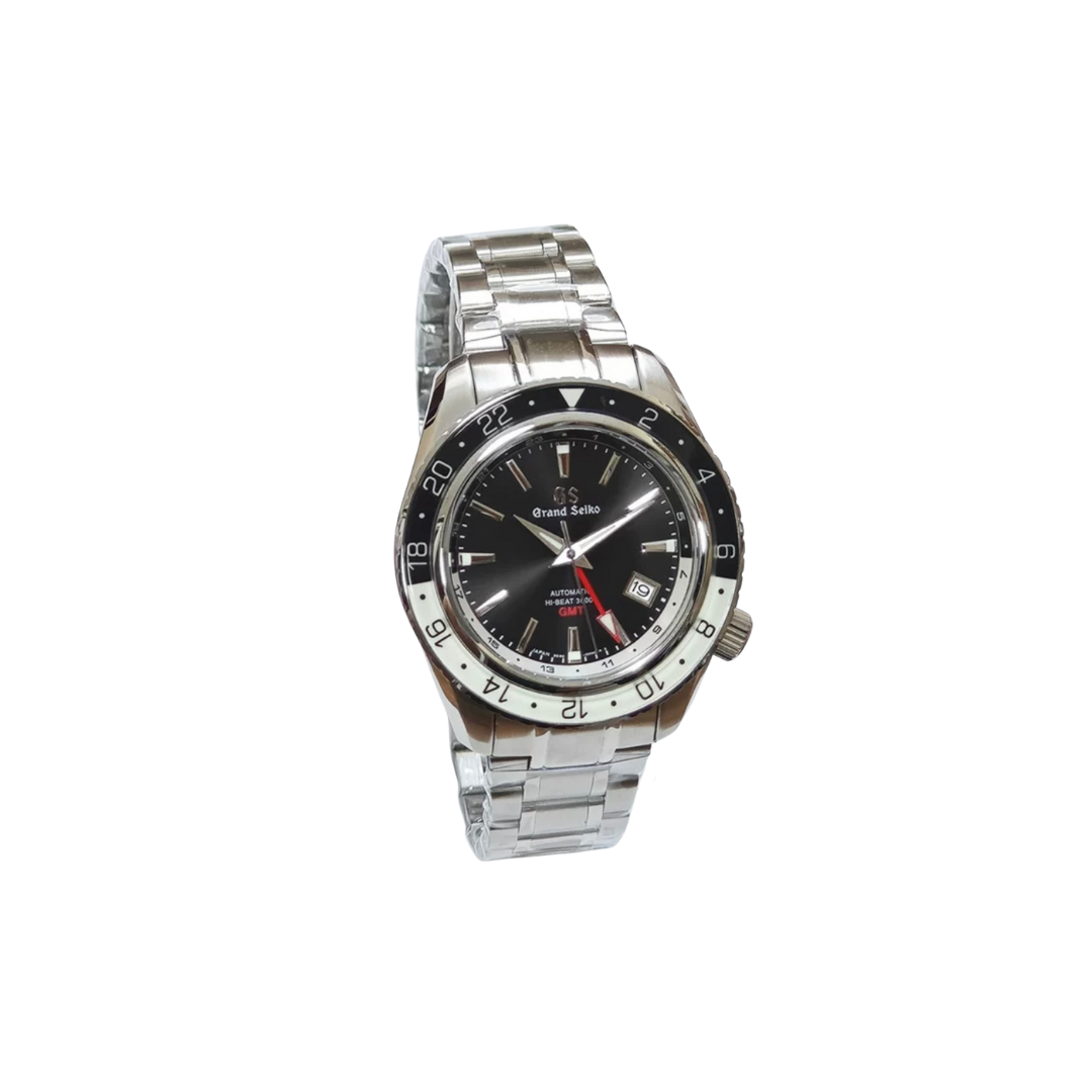 G'SEIKOGMT SPORTS BLACK WHITE MENS MOD WATCH